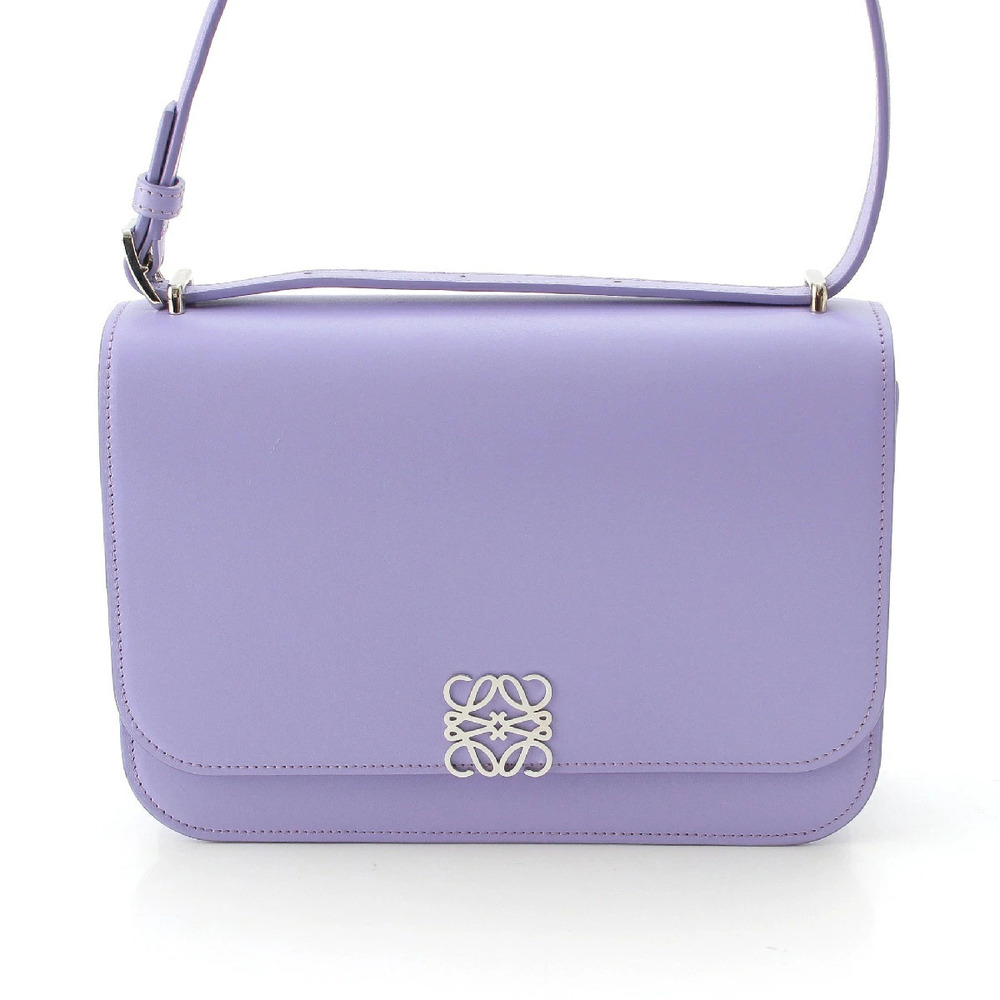 Loewe Goya Bag Leather Anagram Shoulder Lavender